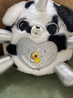 Target Black & White Plush Unicorn with Silver Accents